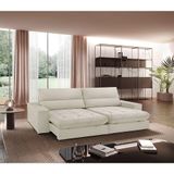Sofá Aspem Linho 02 Módulos De 120cm B25cm Meu Sofá Online A302 Linho Branco