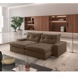 Sofá Hall Veludo Dois Módulos De 90cm B25cm Meu Sofá Online B016 Veludo Marrom