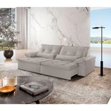 Sofá Parma Veludo 02 Módulos De 100m B25cm Meu Sofá Online B026 Veludo Prata