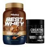 Best Whey Isolado Gourmet Doce Leite 900g Creatina Atlhetica