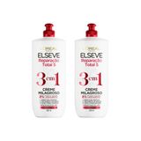 Creme De Tratamento Elseve 500ml 3em1 Reparaçao Total 5 -2un