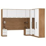 Quarto Modulado Casal Irlanda Composição 1 Amêndola-branco - Demartêz Amêndola-branco