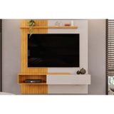 Painel Home P/ Tv Até 65 Pol Tito Ripado 1 Porta 150x164cm Bali/cedro - Dj Móveis