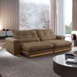 Sofá Dubai Veludo 02 Módulos De 90 Cm B25 Cm Meu Sofá Online B016 Veludo Marrom