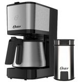 Kit Cafeteira Inox 1,2l E Moedor De Café Oster 127v 127v