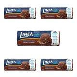 Biscoito Integral Linea Cacau E Cereais Kit 5 Unid De 120g