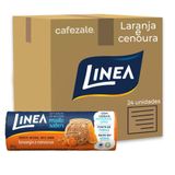 Biscoito Integral Linea Laranja E Cenoura Kit 24 Uni De 100g