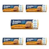 Biscoito Integral Linea Banana E Canela Kit 5 Pacotes 120g