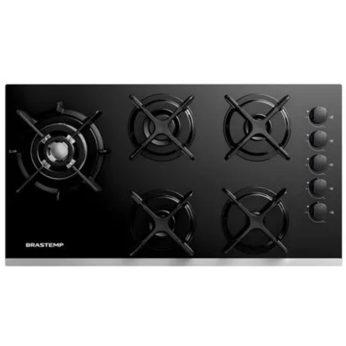 Cooktop A Gás 5q Brastemp Eclipse Collection Preto Bivolt Bdd86apuna
