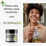 Creatina Monohidratada Gummies Sabor Maçã Verde Kit 3 Potes