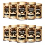 Café Solúvel Nescafé Gold Intenso Kit 10 Latas De 100g