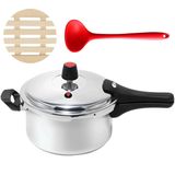 Panela Pressão 4,5l Fechamento Externo + Descanso + Concha