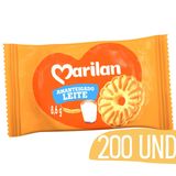 Biscoito Amanteigado Leite Marilan Sache 8g - 200 Unidades