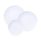 Jogo De Pratos Tramontina Leonora 12 Peças Em Porcelana Branca Branco 96010285