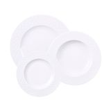 Jogo De Pratos Tramontina Ingrid 12 Peças Em Porcelana Branca Branco 96011885