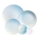 Aparelho De Jantar Tramontina Polaris 20 Peças Em Porcelana Decorada Decorado 96589040