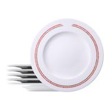 Jogo De Pratos Rasos Tramontina Churrasco Classic 6 Peças Em Porcelana Decorado 96950278