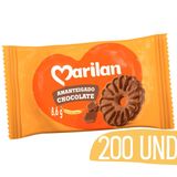 Biscoito Amanteigado Chocolate Marilan Sache 8g - 200 Unid