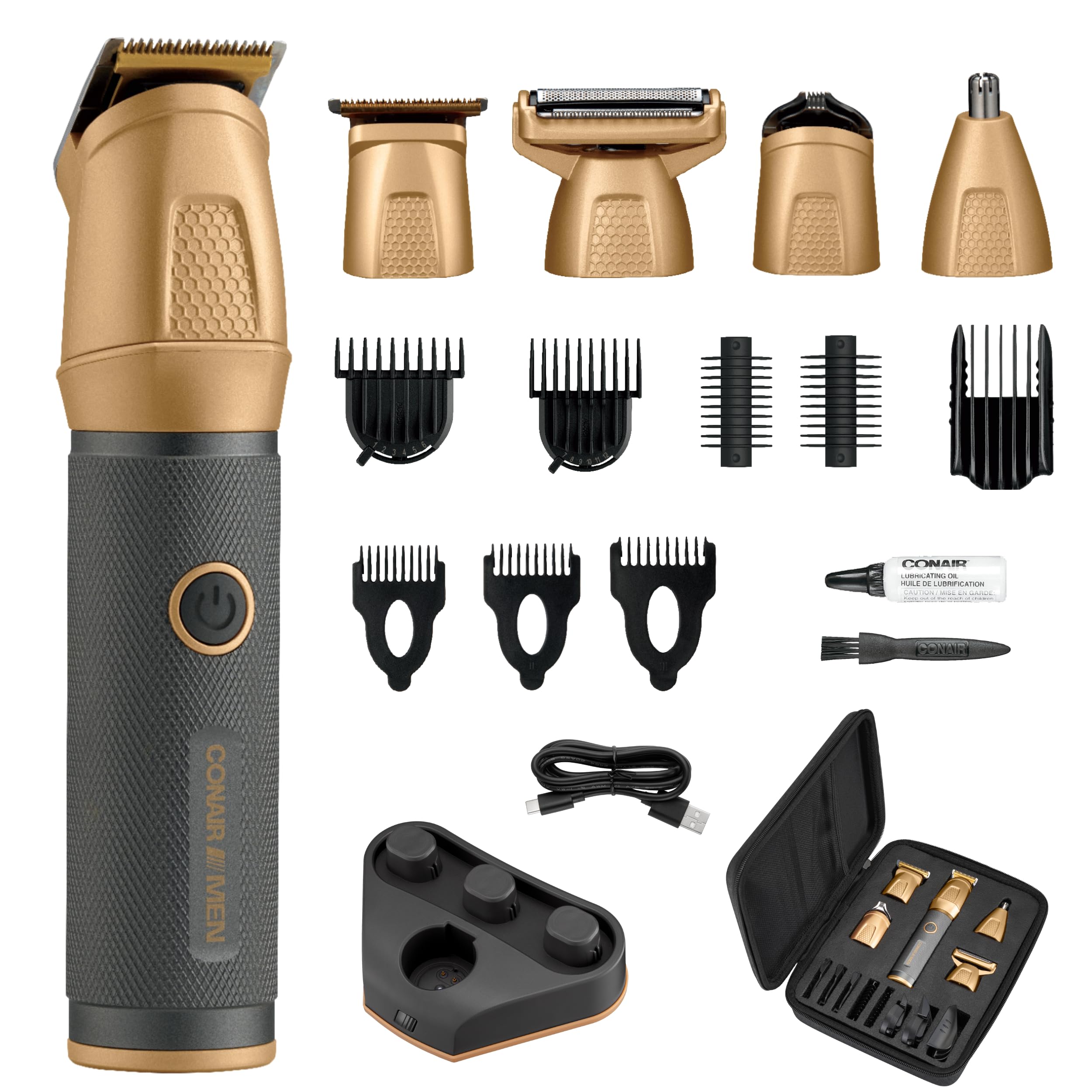 Trimmer Conair Men All-in-one Para Nariz, Barba, Bigode E Corpo