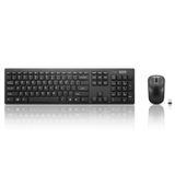 Combo De Teclado E Mouse Lenovo 100 Wireless Black