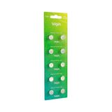 Bateria Alcalina Lr44 Elgin Cartela Com 10 Unidades [f108]