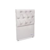Cabeceira Cama Box Estofada Murat Facto White Solteiro - Courano Branco - Ortobom
