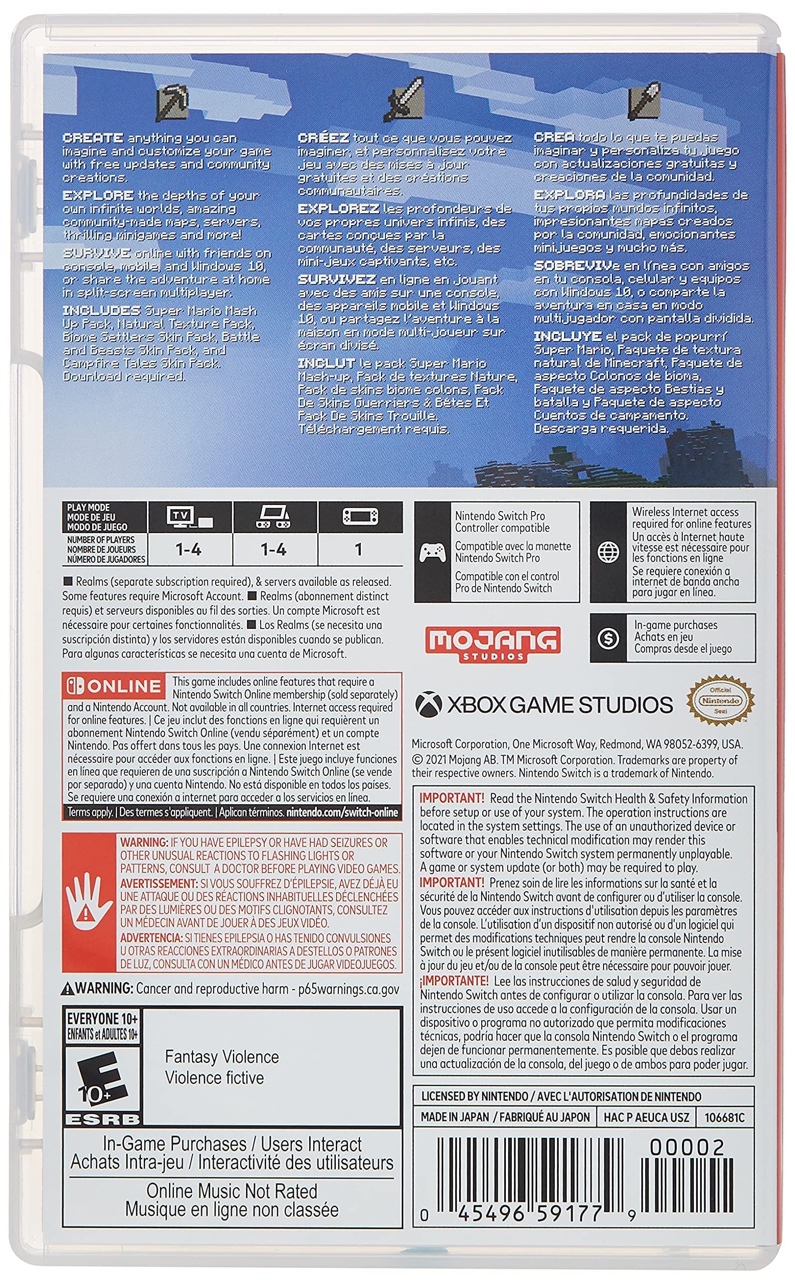 Jogo Eletrônico Nintendo Switch Minecraft - Carrefour