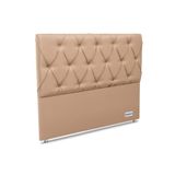 Cabeceira Cama Box Estofada Murat Facto Clean Queen - Courano Bege - Ortobom