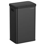 Lixeira Com Sensor De Movimento Songmics 68l Com Tampa Aberta Preta