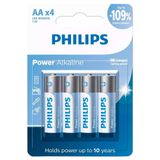 4 Pilhas Alcalinas Aa Philips [f108]
