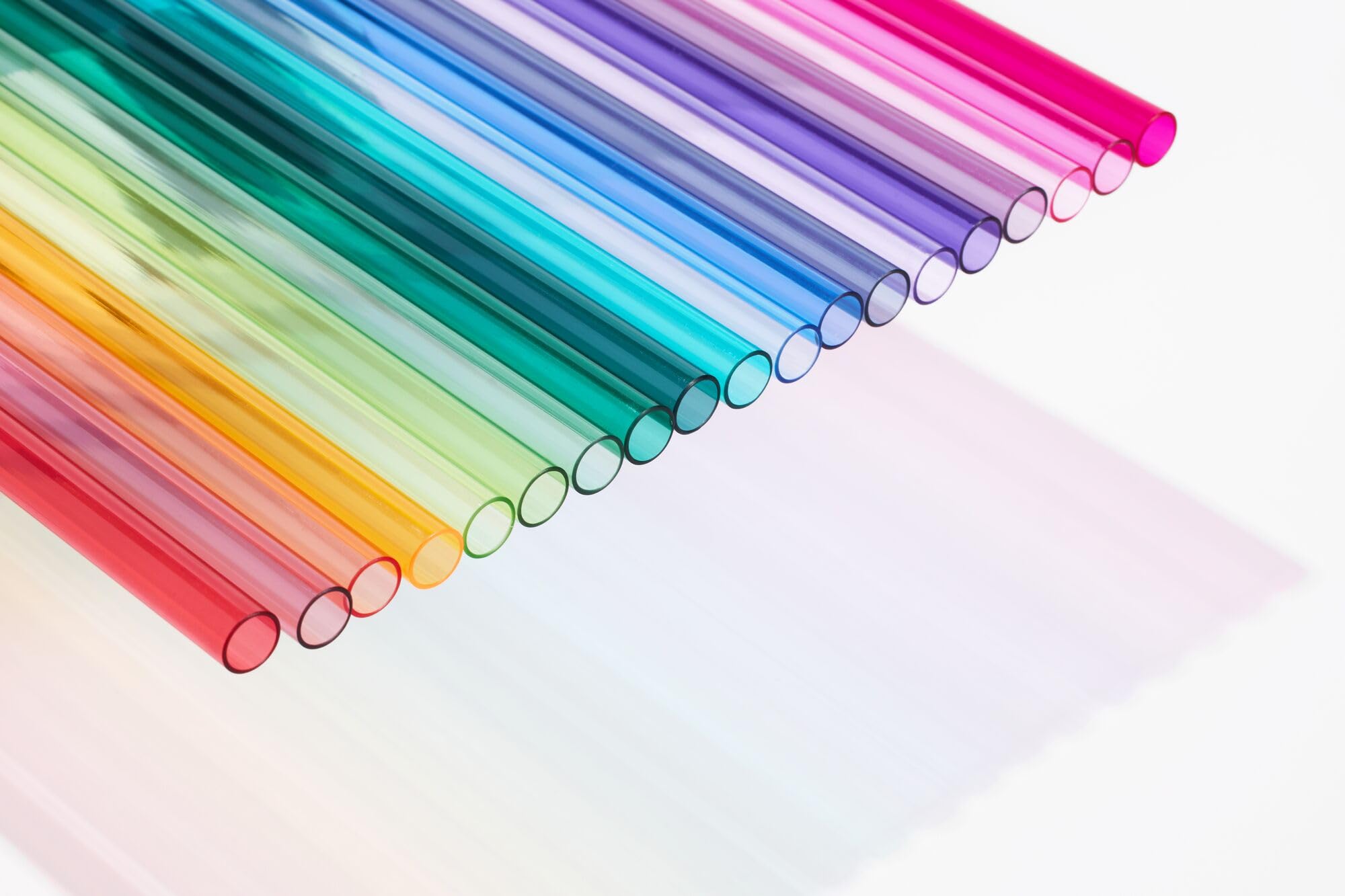 Canudos Reutilizáveis Stanley Reusable Quencher, Pacote Com 4 Canudos Vermelho-laranja