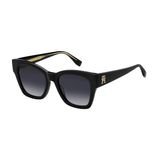 Óculos De Sol Feminino Tommy Hilfiger Th 2156/s Preto Brilho