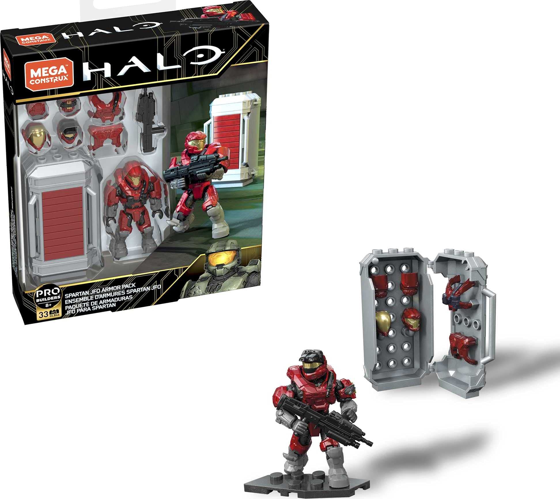 Conjunto De Construção Mega Construx Halo Armor Pack Com Boneco Espartano