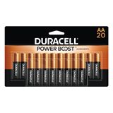 Bateria Duracell Coppertop Aa, Pacote Com 20 Unidades, Alcalina