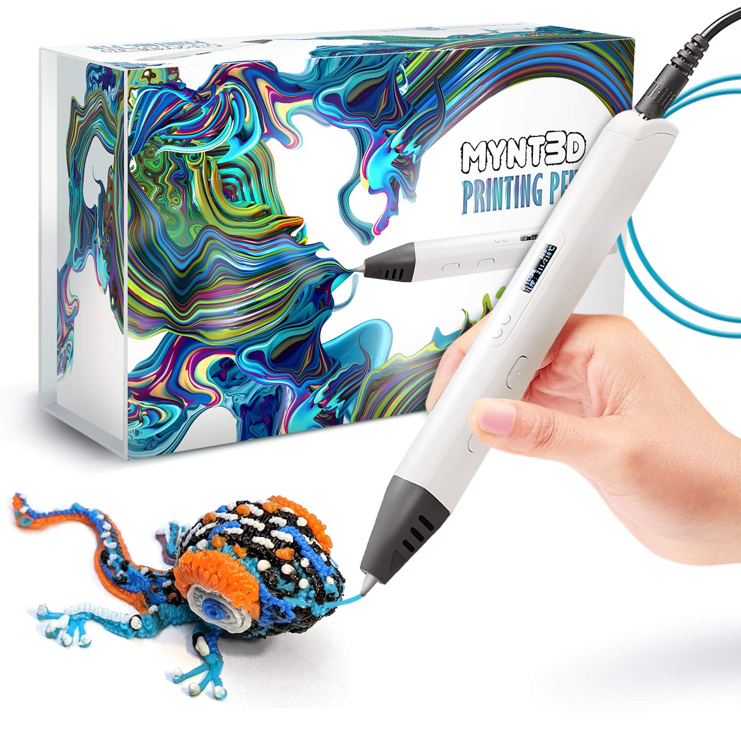 Caneta De Impressão 3d Mynt3d Professional Com Display Oled