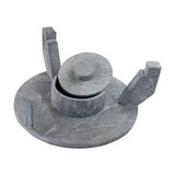 Churrasqueira Pedra Sabão Grelha Funda Sem Tampa G 32cm