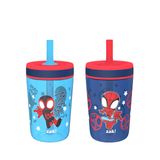 Copos Infantis Zak Designs Marvel Spider-man Kelso, Pacote Com 2 Unidades