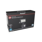 Refletor Led Com Sensor De Presença 10w Branco 6500k