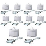 Torneira Valvula Pedal Sem Maos Kit 10 Uni Acionamento Pes Hospital Clinica Laboratorio Banheiro Cozinha Piscina
