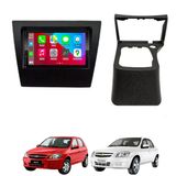 Kit Multimídia Celta Prisma 2006 / 2015 7 Pol Carplay Androidauto - 8100 Firstoption