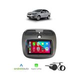 Kit Multimídia Grand Siena 2012 / 2020 Mold Champanhe 7 Pol Carplay Androidauto Sem Fio - 8100 Firstoption