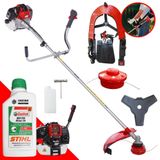 Roçadeira Toyama Rt52l C- Faca 3p + Carretel + Óleo Stihl 2t
