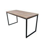 MESA DE JANTAR INDUSTRIAL FERRO MDF 120X60CM PRETO + LARNACA - M12060PTOLAR