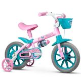 Bicicleta Infantil Aro 12 Com Rodinhas Menina Charm - Nathor
