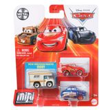 Carros De Brinquedo Mattel Disney Pixar Cars Minis, Pacote Com 3 Unidades