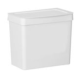 Lixeira 3,5 L Com Tampa Cozinha Pia Bancada Branco