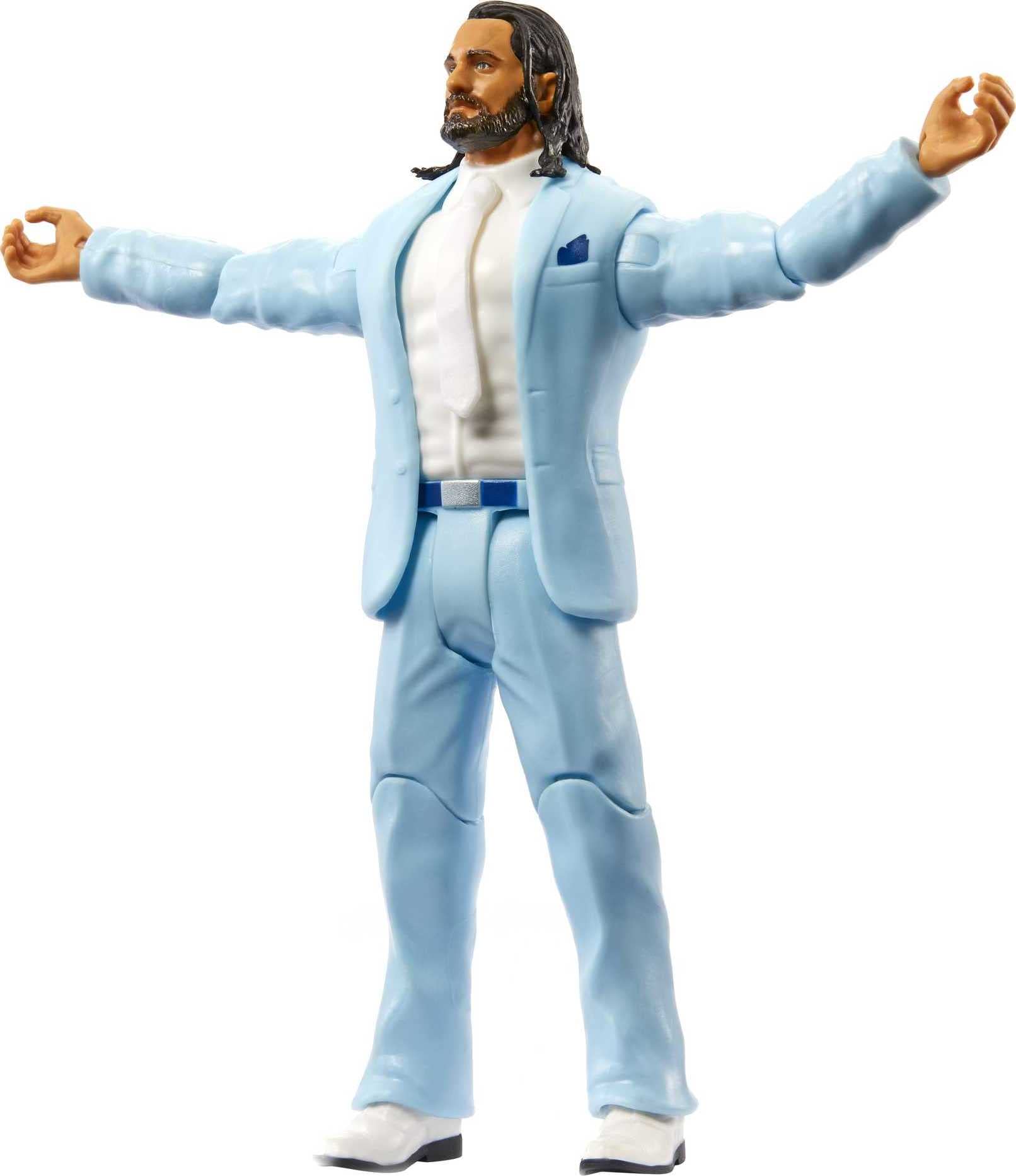 Boneco De Ação Mattel Wwe Basic Seth Rollins De 6 Polegadas