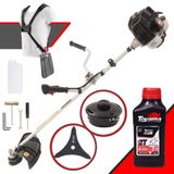 Roçadeira Kawashima Kw43le 1,7hp 43cc Faca 3p + Óleo Toyama
