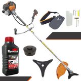 Roçadeira Á Gasolina Tekna Rl520p 2t 52cc 2hp + Óleo Toyama