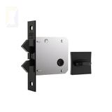 Fechadura Stam Correr-bater Banheiro 1006s Preto